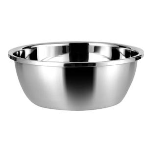 加厚不锈钢盆带盖厨房家用盆子圆形和面打蛋洗菜沥水篮漏盆套装盆