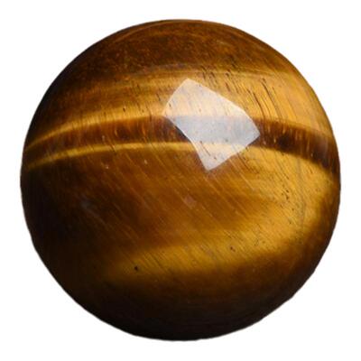 黄虎眼石球珠时来运转有求必应