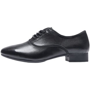 意中飞男士摩登舞鞋国标舞交谊舞华尔兹标准舞鞋直板底真皮舞蹈鞋