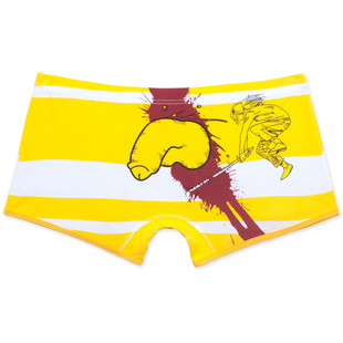 【回击前任】男士卡通内裤男纯棉 个性印花平角裤 创意动漫送男友