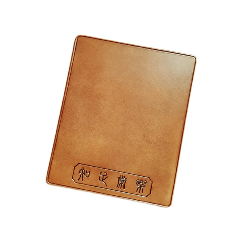 头层牛皮鼠游戏标垫手工复古桌垫