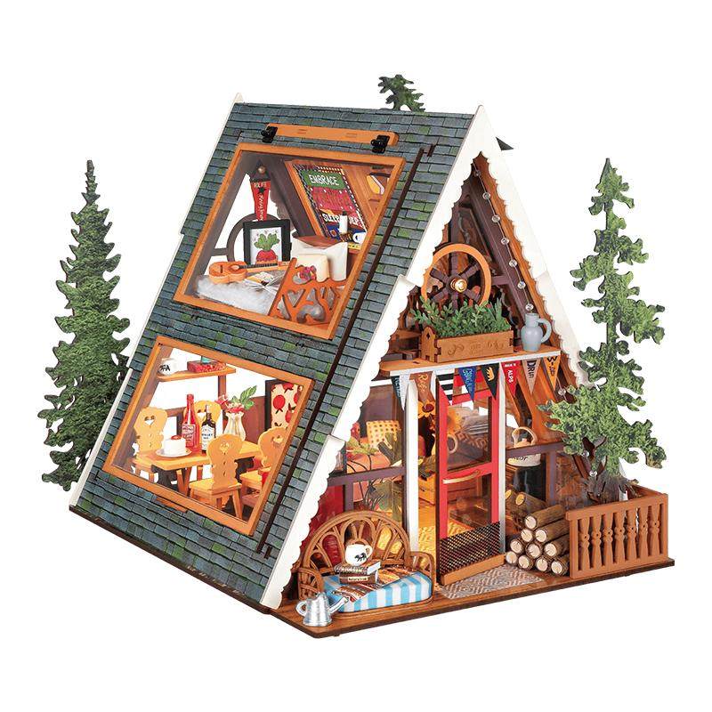 若来三角木屋手工diy小屋艺术建筑/DIY小屋/拼