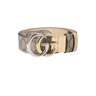 【自营】中古全新未使用Gucci古驰 女士不可裁剪双面旋转皮带腰带