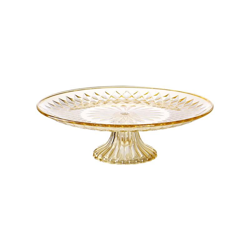 亚克力水果盘KTV酒店塑料果盘家用客厅茶几高脚糖果盘商用水果盆