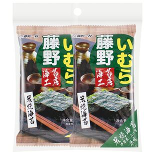 藤野一村岩烧海苔片烤紫菜即食紫菜片儿童零食健康营养海苔脆袋装