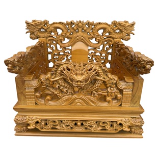 五龙神椅木雕佛像座椅手轿撵轿请椅文椅神明龙椅家用神轿神像宝座