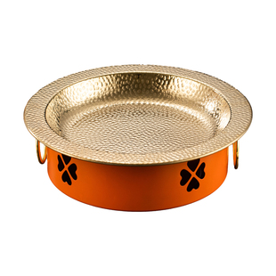 酒精炉肉蟹煲盘子牛蛙专用锅剁椒鱼头海鲜干锅网红餐厅大盘鸡鸳鸯