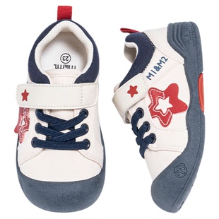 m1m2西班牙童鞋儿童帆布鞋新款幼儿园小白鞋防踢撞男童入园鞋包头