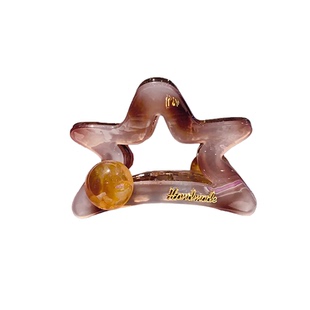 珍珠五角星抓夹女2025新款高端气质后脑勺高马尾盘发夹鲨鱼夹子