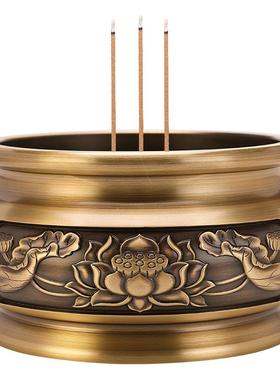 铜香炉供奉套装招财进宝财神佛具