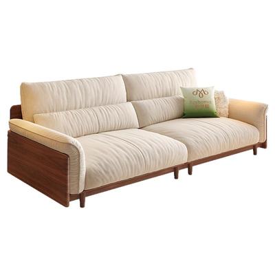 帕沙曼可拆洗高靠背实木沙发