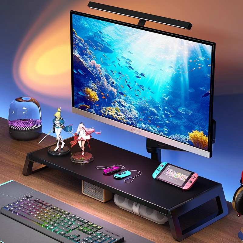 电脑增高架显示器屏支撑托架垫高底座台式收纳架子办公桌面置物架