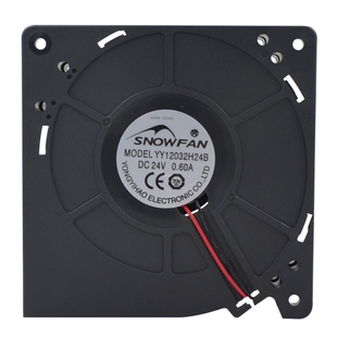 SNOWFAN12CM直流24V/48V涡轮鼓风机双滚珠12032工业离心散热风扇