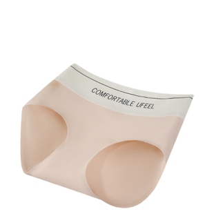 UFEEL冰感凉皮运动瑜伽轻塑裤收腹提臀无痕内裤一片式短裤女8667