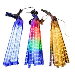 流星雨led灯七彩灯闪灯串灯满天星户外防水亮化挂树上的装饰树灯