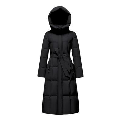 雪中飞2026春新款羽绒服女士长款过膝收腰系带优雅时尚高级感