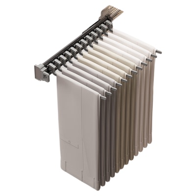 侧装裤架伸缩滑轨抽拉式