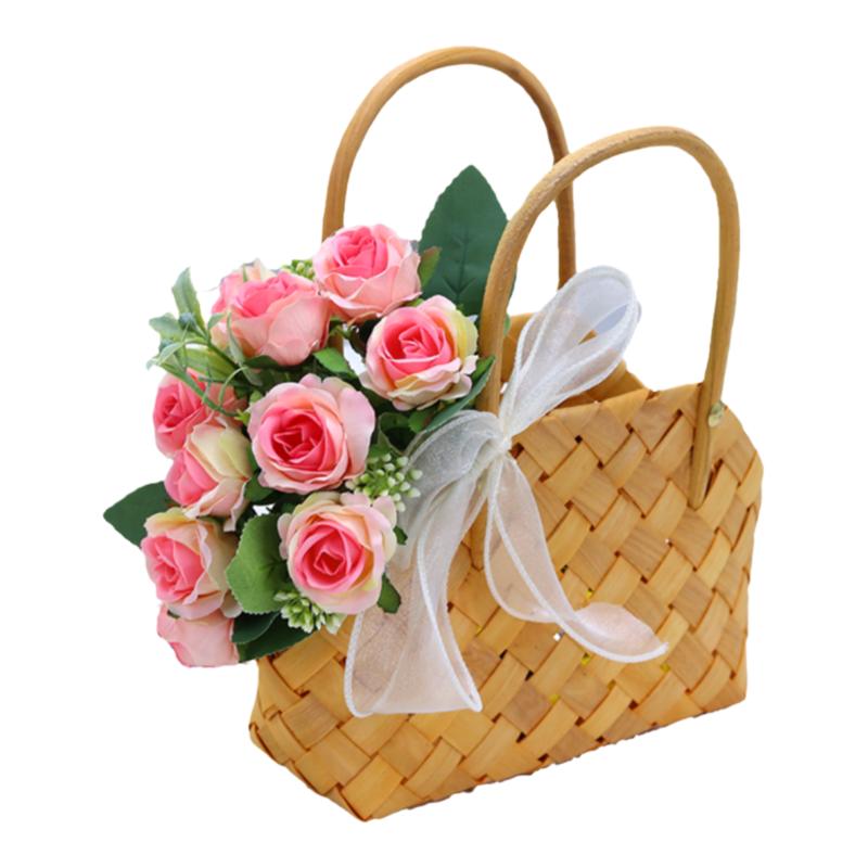 单束假花仿真花塑料绢花雏菊玫瑰仿真花/假花