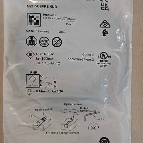 溢价-西克SICK磁性开关MZT7-03VPS-KUB，订货号10