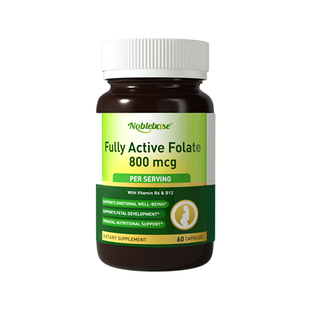 Noblebase美国原装进口活性叶酸备孕期哺乳夫妻同补宝宝好发育