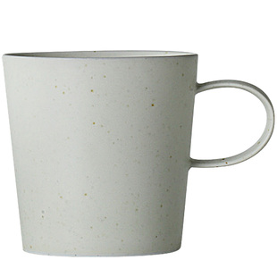 玩物志日式粉引白釉挂耳咖啡杯水杯复古粗陶瓷马克杯早餐杯子茶杯