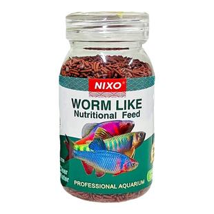 日索小型鱼饲料贴片鱼食孔雀鱼粮小颗粒灯鱼通用上浮鱼食血虫雷龙