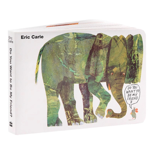 你想和我做朋友吗 英文原版绘本 Do You Want to Be My Friend? 纸板书 廖彩杏书单 Eric Carle 卡尔爷爷 儿童英语启蒙认知图画书