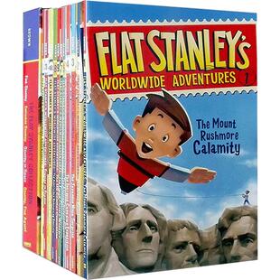 英文原版青少年小说Flat Stanley 扁平斯坦利16本章节桥梁书6-12岁男孩英雄主题世界大冒险纸片人史丹利课外阅读趣味故事Christmas
