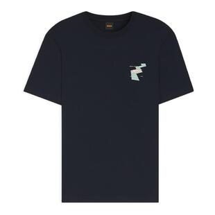 BOSS博斯 男士26年夏季新款印花艺术图案棉质平纹布 T 恤