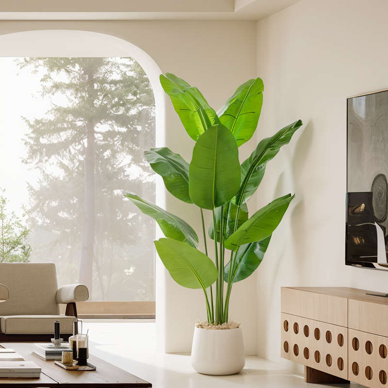 仿真绿植天堂鸟高端轻奢装饰室内客厅假树盆栽落地摆件仿生旅人蕉