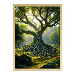 生命之树木质拼图6至10岁以上儿童益智玩具摆件1000片diy手工玩具