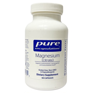 柠檬酸镁Magnesium citrate调节情绪90粒&180粒美国直邮Pure倍宜