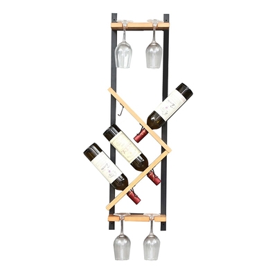 实木红酒架壁挂置物架创意餐厅