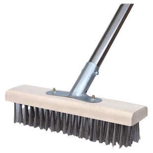 洗地板刷子长柄硬毛不钢丝刷户外庭院地面强力清洁工具去青苔神器