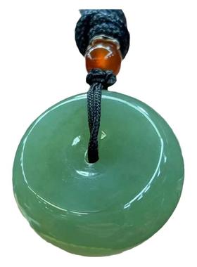 怀古风绿色平安扣天然东陵玉吊坠