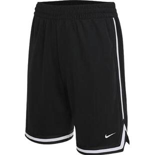 滔搏NIKE耐克儿童运动短裤白色条纹舒适宽松五分裤FJ6802-010