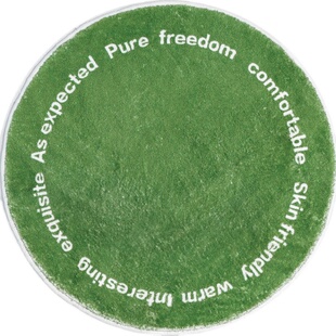 卡通北欧圆形地毯卧室可爱满铺床边垫加厚羊羔绒儿童地垫房间地毯