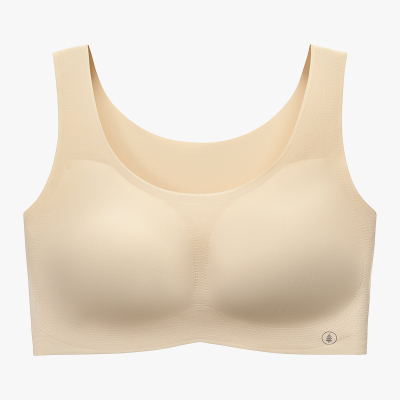 松山棉店粉底隐形无痕轻运动文胸