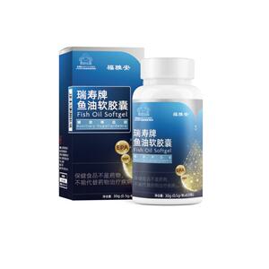 新华福雅安瑞寿牌鱼油软胶囊70%omega3健康成人深海鱼油60粒