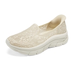 斯凯奇闪穿鞋|女鞋宽脚宽楦蕾丝休闲鞋一脚蹬健步鞋百搭浅口单鞋