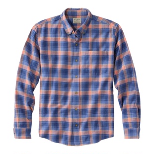 L.L. Bean宾恩男士衬衫长袖衬衣格子衫拼色纯棉吸汗休闲男装春季