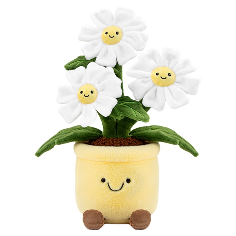 SmileBella植物盆栽毛绒玩偶摆件