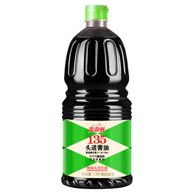 千禾鼎鼎鲜酱油135特级头道生抽1.28L老抽红烧酱油0防腐剂添加