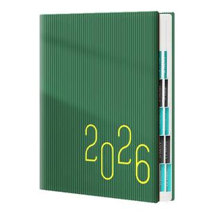 日程本2026年工作每日时间管理效率手册学生计划表手账随身小本自填式时间轴日历一日一页A4加厚笔记本子定制