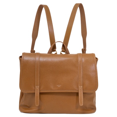 unifine川行头层牛皮双肩包