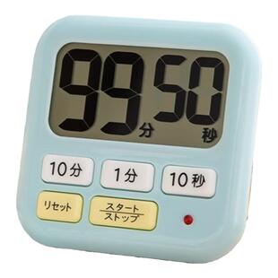 日本LEC计时器学生秒表闹钟提醒器厨房定时器电子倒计时器大声音