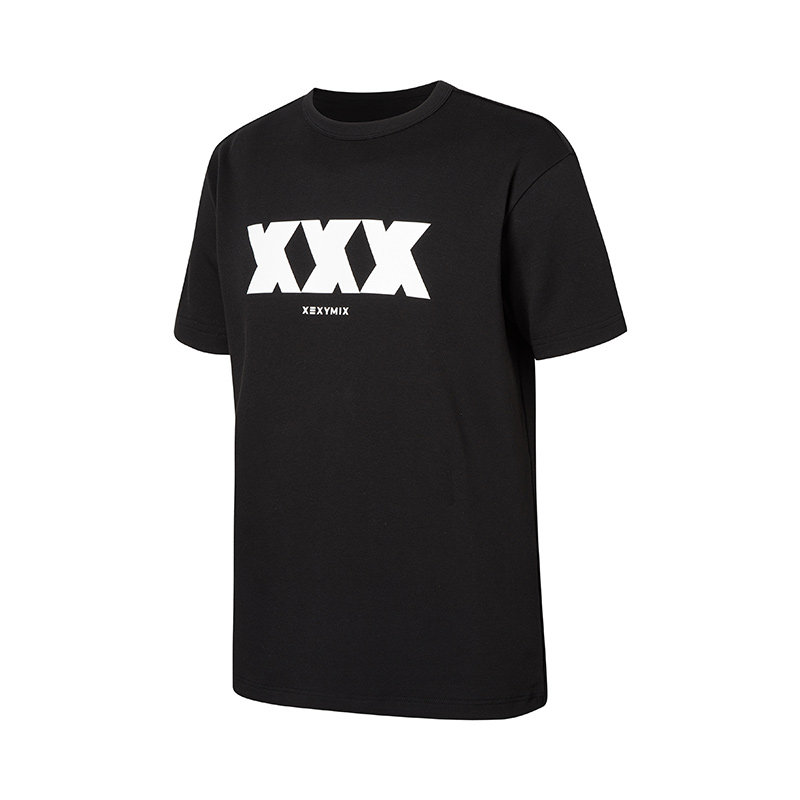xexymix杰克茜韩国进口男印花健身短袖T跑步弹力上衣FXTC2142F