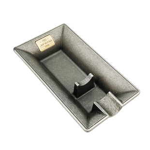 雪茄专用烟灰缸仿古风烟盅创意个性大号烟灰盘金属灭烟器复古做旧