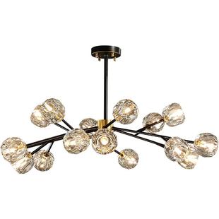 帕莎灯饰轻奢客厅水晶吊灯全铜后现代简约餐厅主卧室2026新款灯具