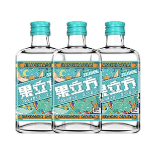 江小白果立方15度白葡萄味风味酒168ml*3瓶装低度果酒